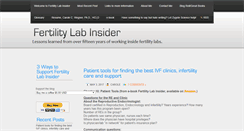 Desktop Screenshot of fertilitylabinsider.com